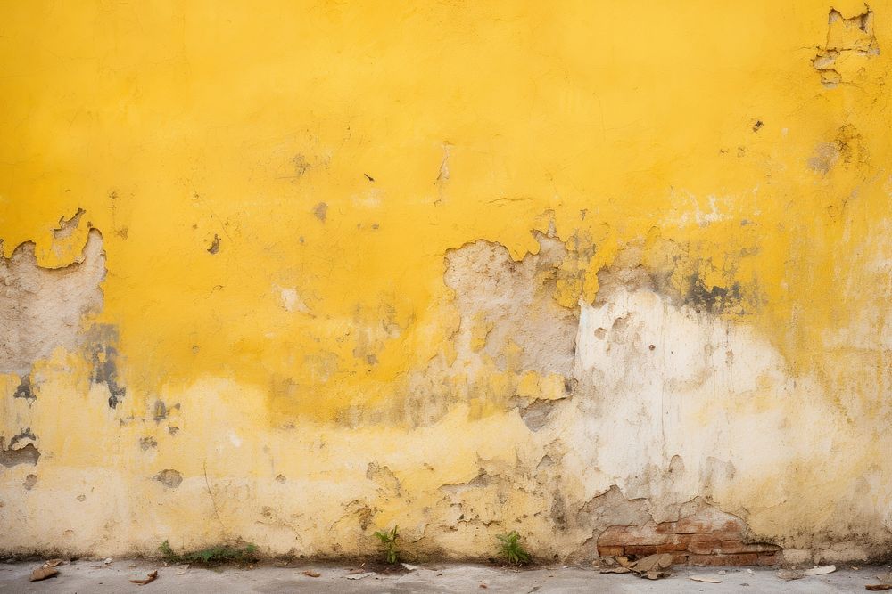 Yellow wall texture architecture backgrounds splattered.