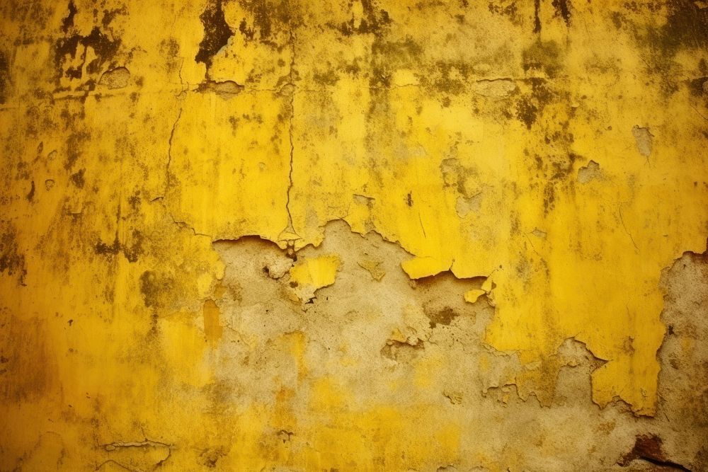 Yellow wall texture backgrounds deterioration architecture.
