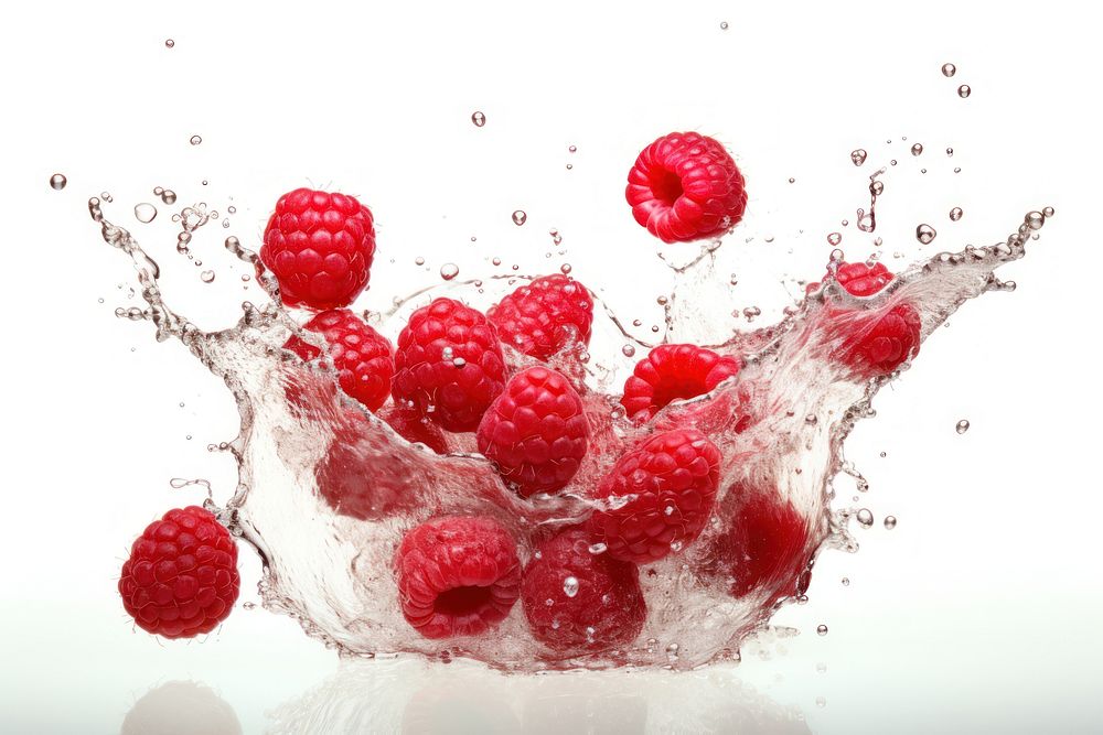 Splash Raspberries raspberry fruit plant.