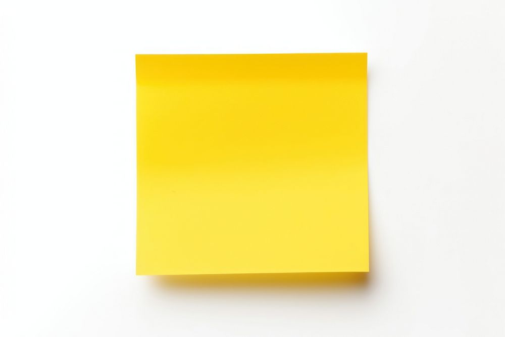 Various colors square sticky post it backgrounds yellow paper.