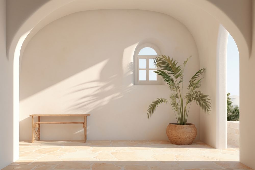 Mediterranean home style architecture flooring shadow.