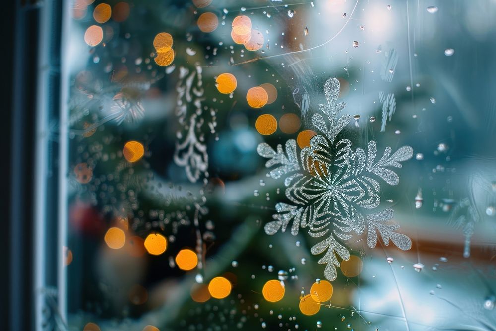 Backgrounds christmas snowflake window.