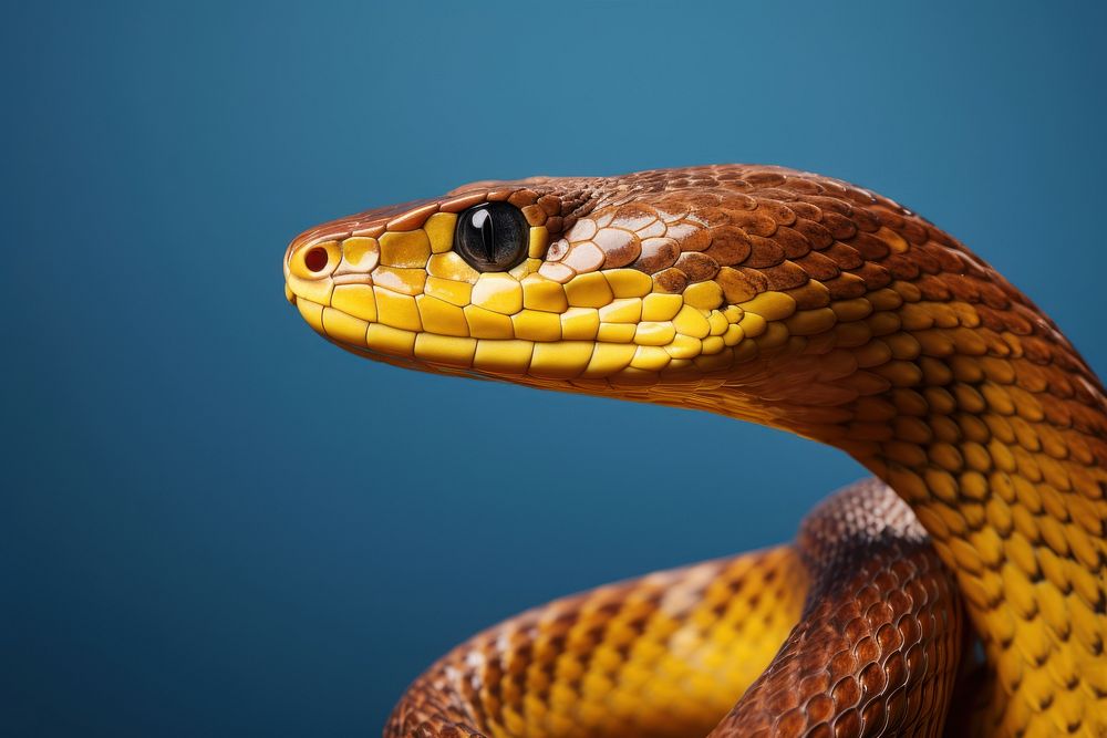 Snake side portrait profile reptile animal poisonous.
