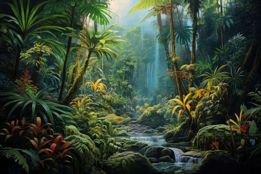 Rainforest vegetation rainforest outdoors.