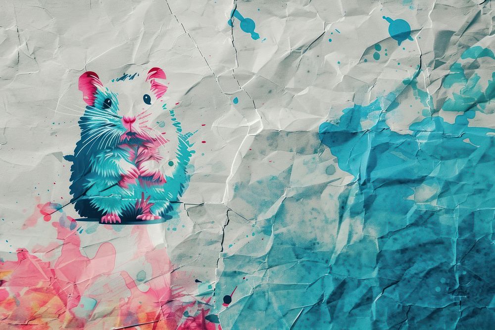 Art backgrounds hamster paper.