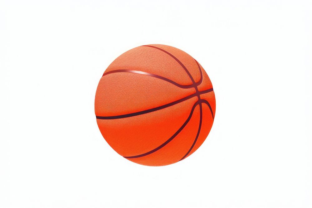 Basketball sports white background competition.
