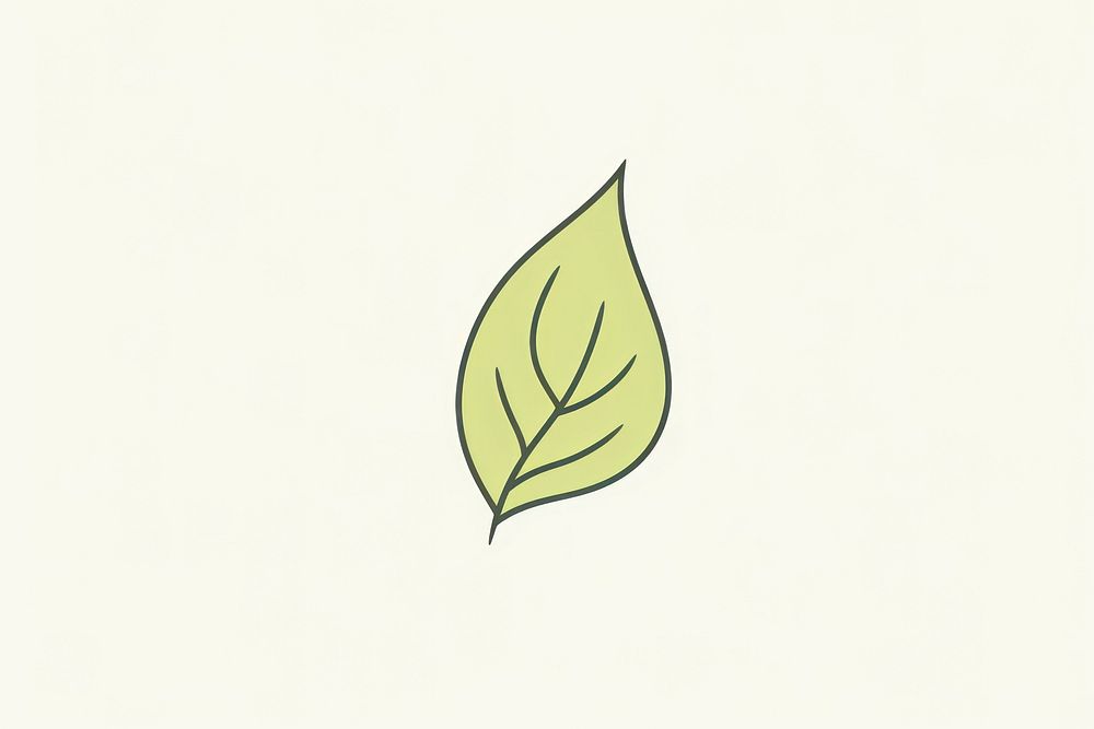 Green tea icon plant leaf yellow.