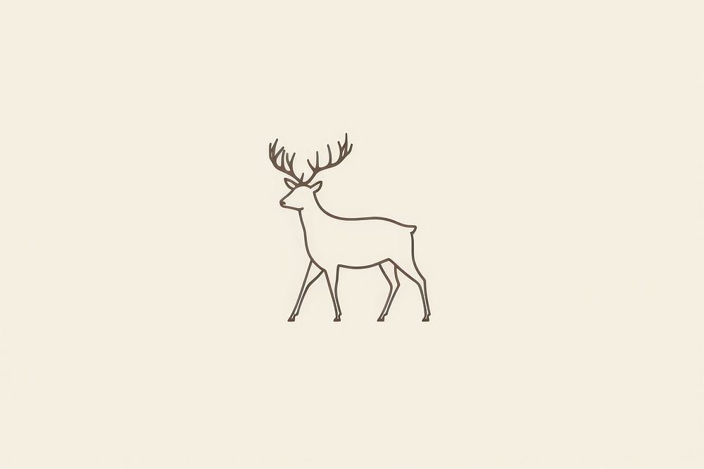 Reindeer icon wildlife drawing animal.