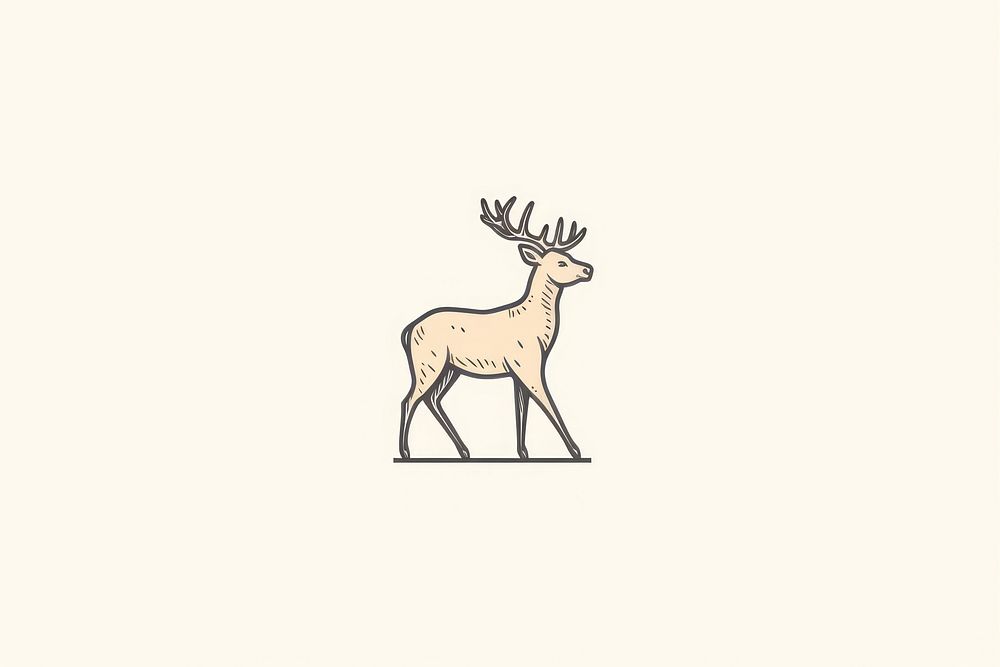 Reindeer icon wildlife drawing animal.