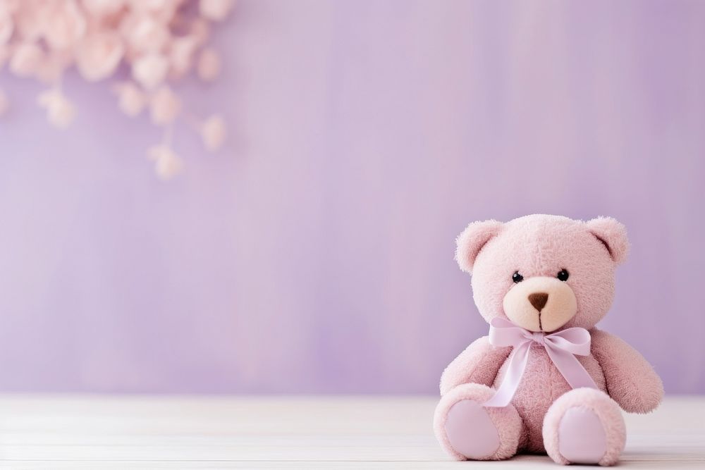 Teddy Bear lavender bear toy.