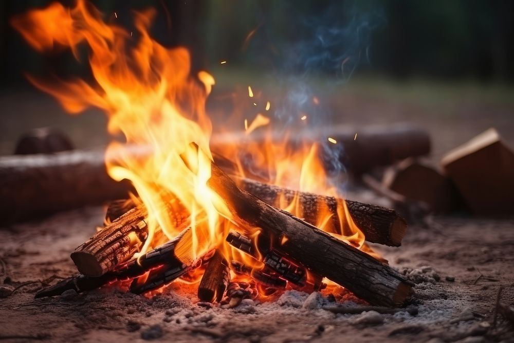Campfire bonfire fireplace wildfire.