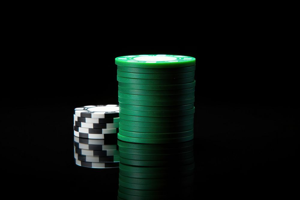 Poker gambling poker green.