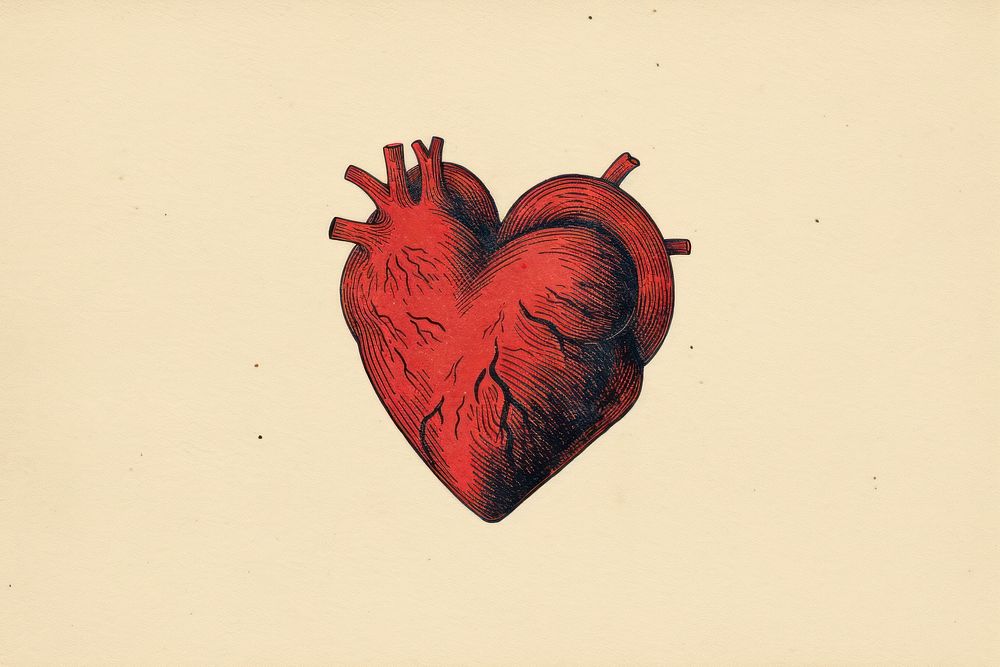 Heart cute symbol red creativity.