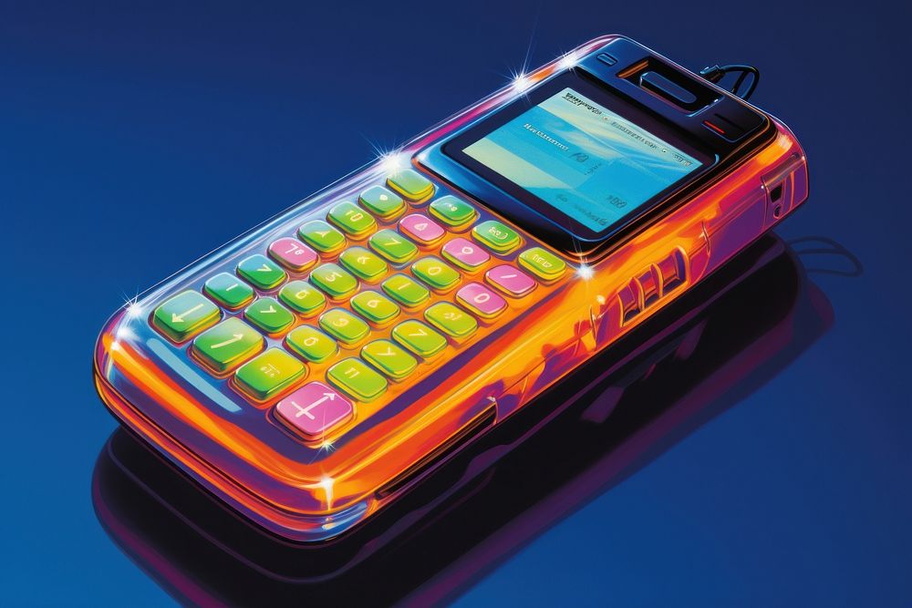 Hi tech Smartphone mathematics electronics calculator.
