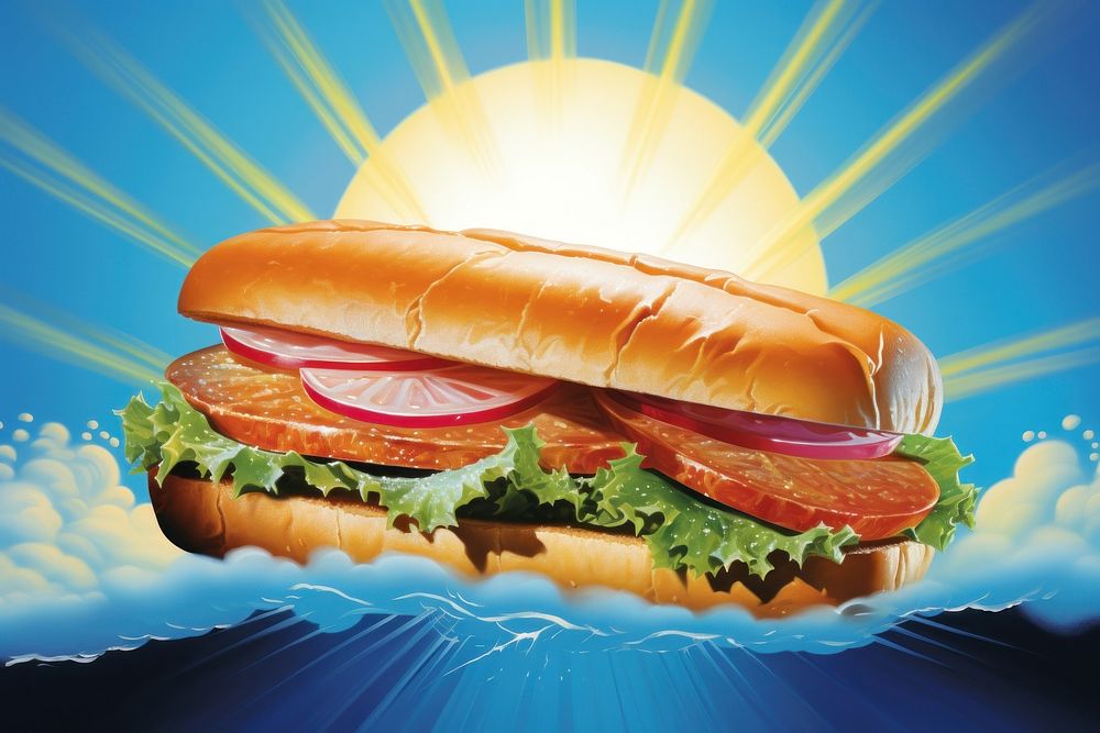 Sandwich seafood sandwich advertisement hamburger.