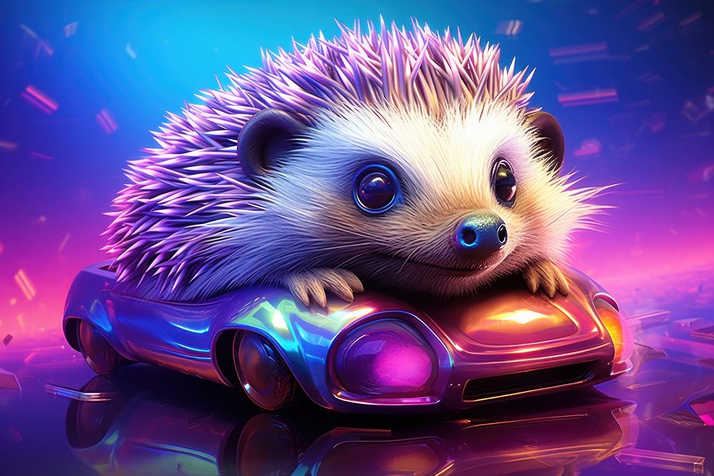 Space Hedgehog hedgehog vehicle mammal.