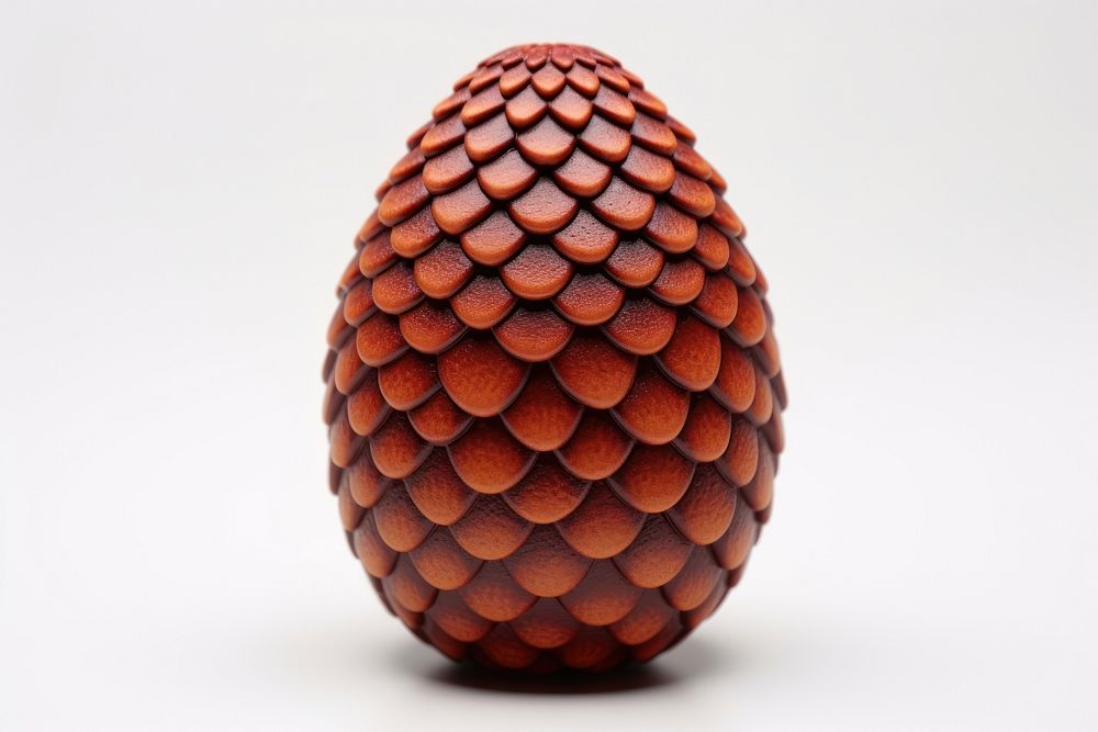 3D pixel art dragon egg pattern ceramic pottery.