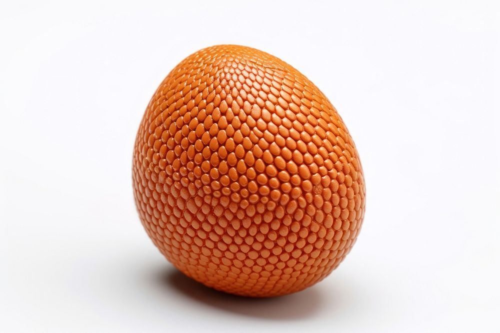 3D pixel art egg sphere fruit food.