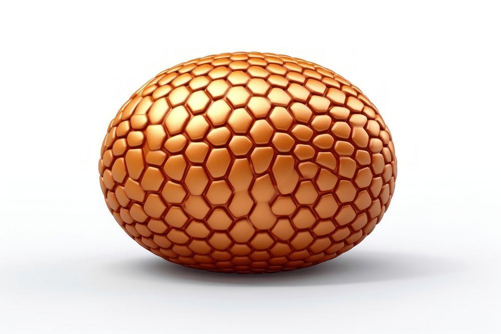 3D pixel art egg sphere white background pattern.