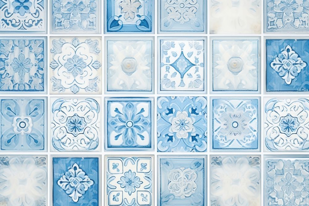 Lightblue background tiles wall pattern backgrounds snowflake.