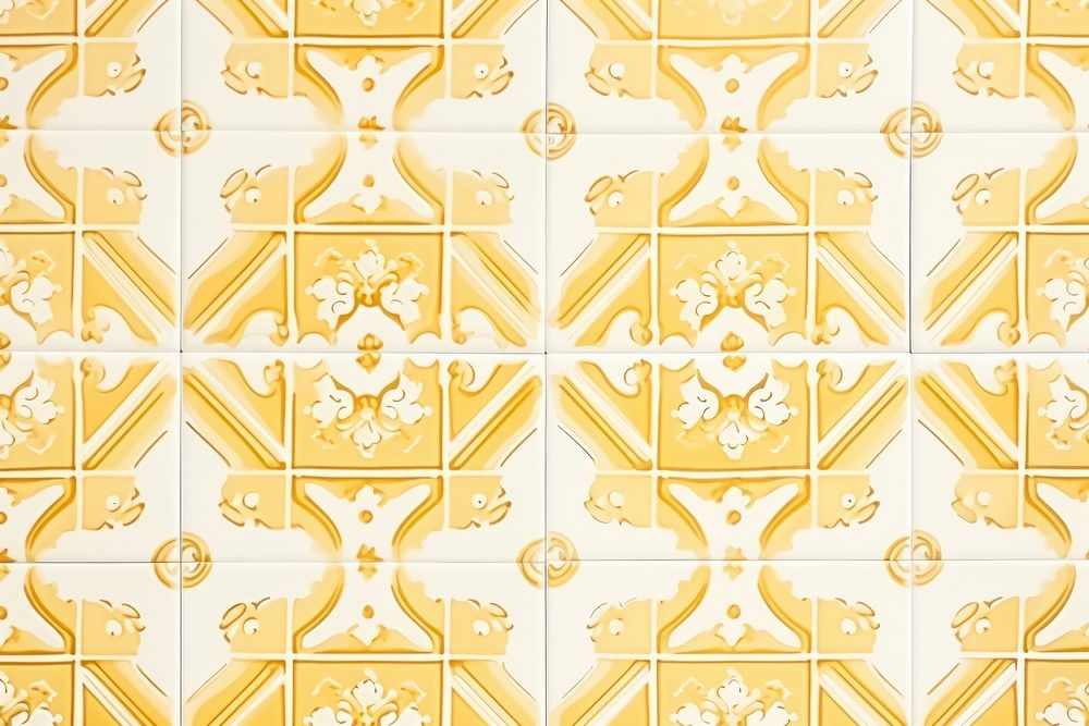 Pastel yellow tiles wall pattern backgrounds art.