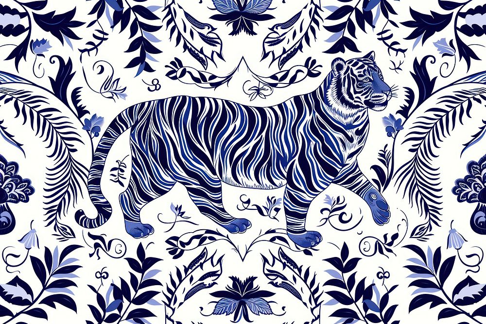 Pattern tiger backgrounds drawing.