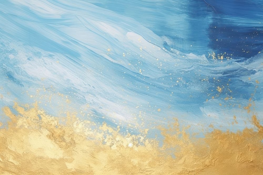 Blue watercolor gold background gold | Free Photo Illustration - rawpixel