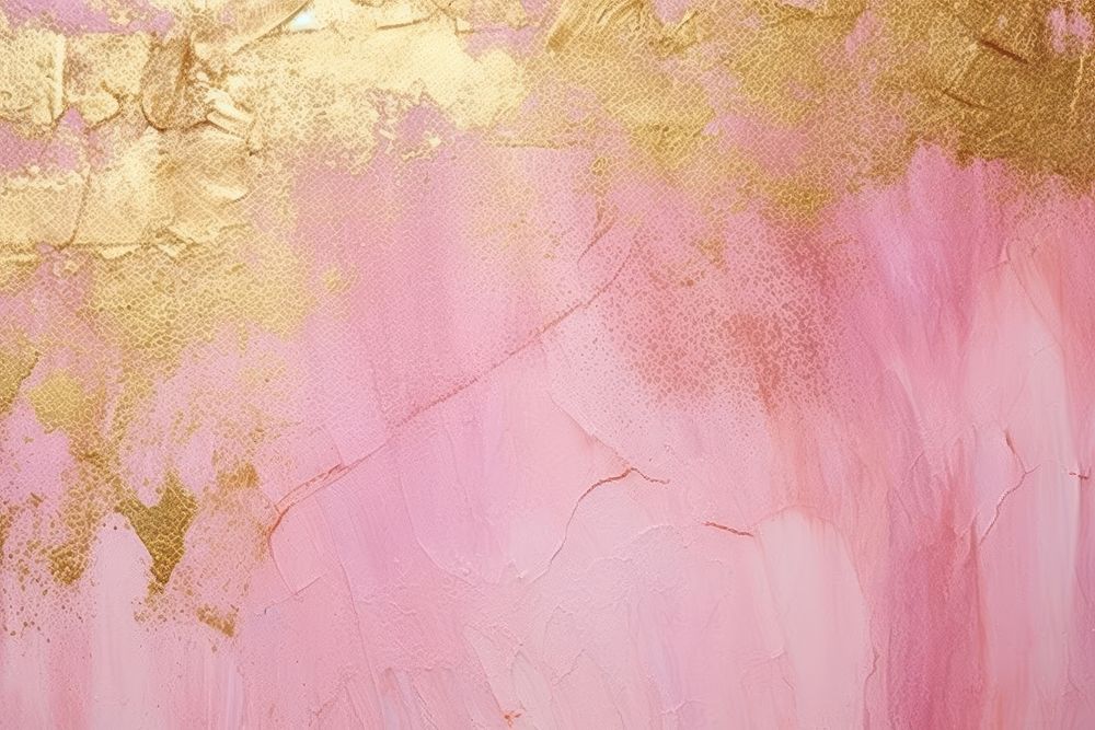 Pink watercolor gold background gold glitter wall.