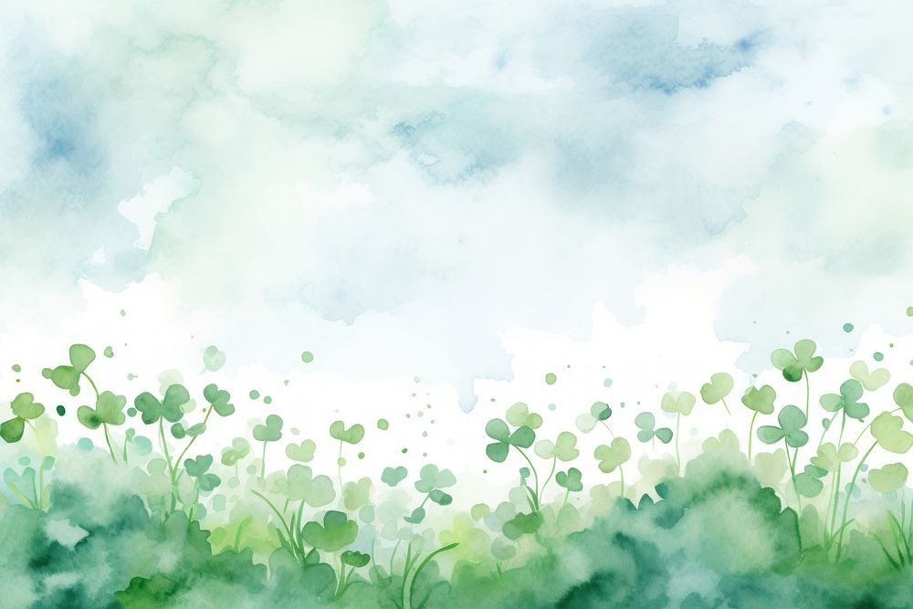 Clover field border background backgrounds outdoors painting.