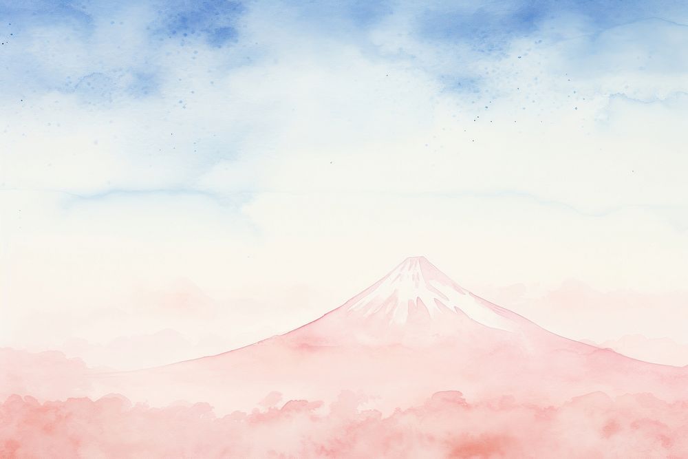 Fuji mountain border background backgrounds outdoors painting.