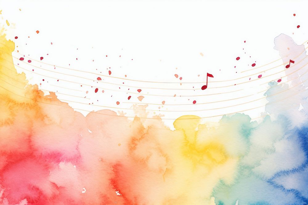 Music note border background paper backgrounds painting.