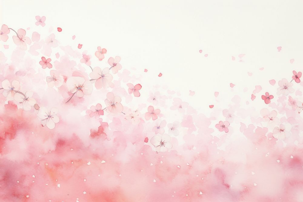 Sakura petals border background backgrounds blossom flower.