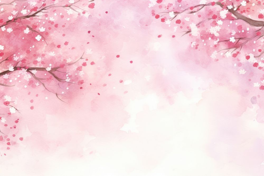 Sakura petals border background backgrounds outdoors blossom.