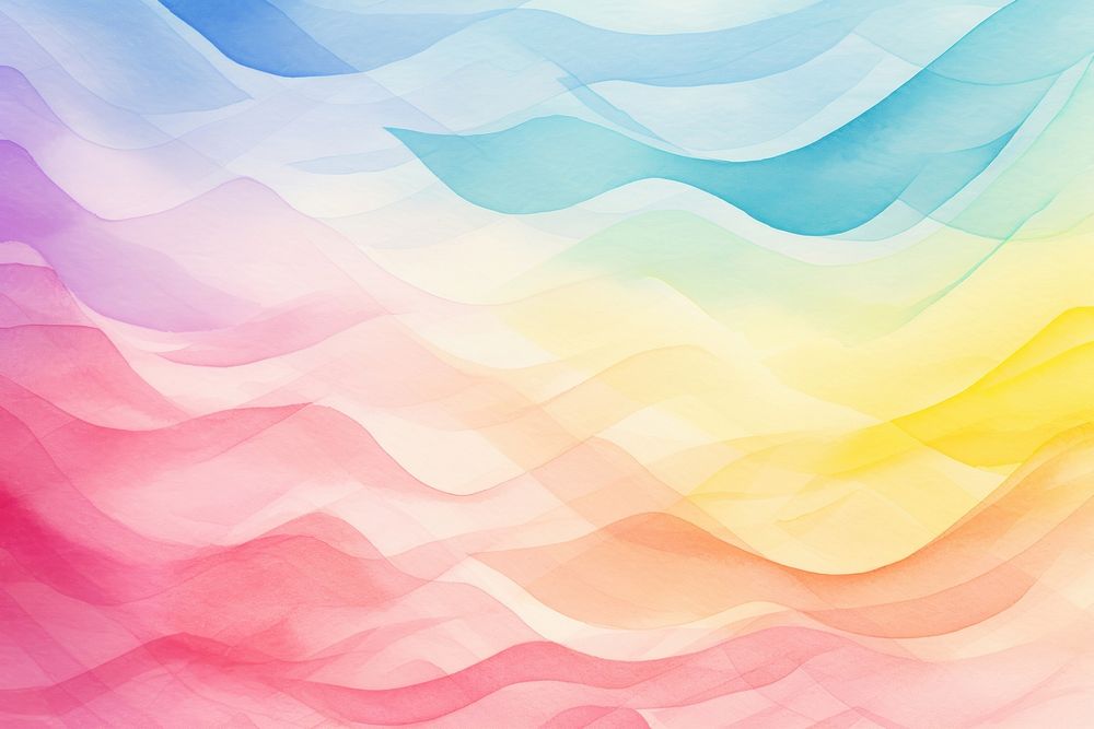 Wave rainbow background backgrounds painting pattern.