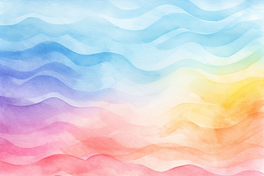 Wave rainbow background backgrounds painting texture.