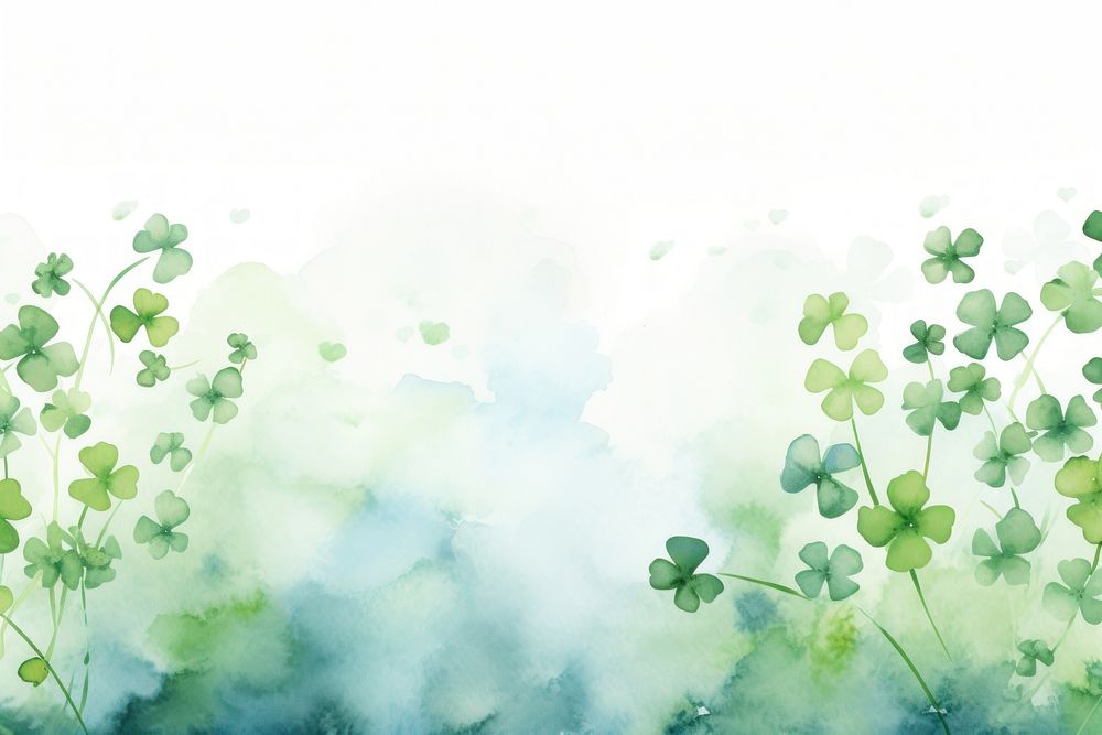 Clovers border background backgrounds outdoors pattern.