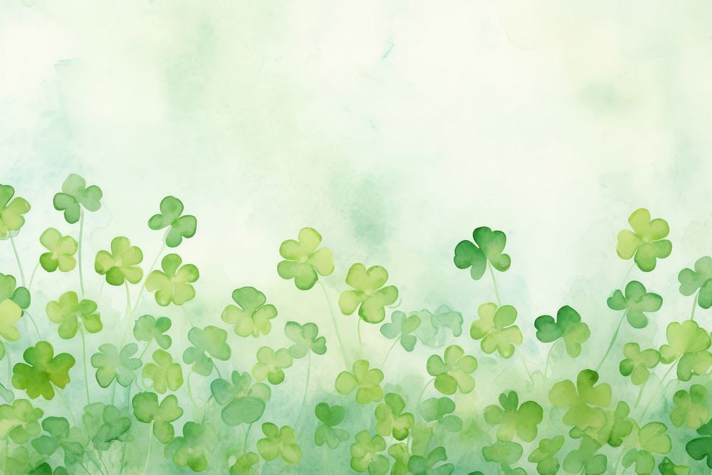 Clovers border background backgrounds plant green.