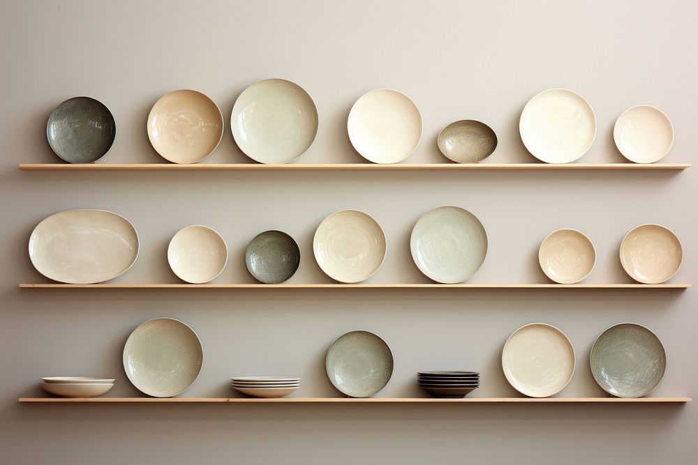 Dish decorative wall porcelain shelf plate.