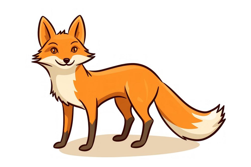 Fox cartoon animal mammal.