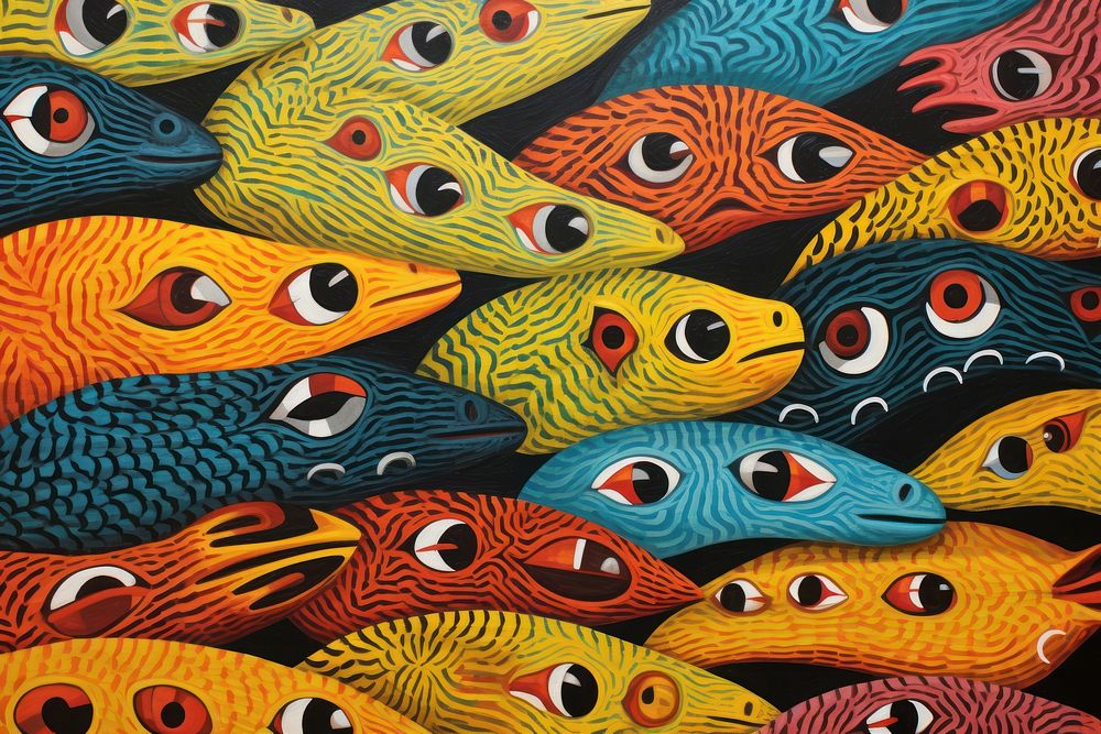 Animal pattern backgrounds fish.