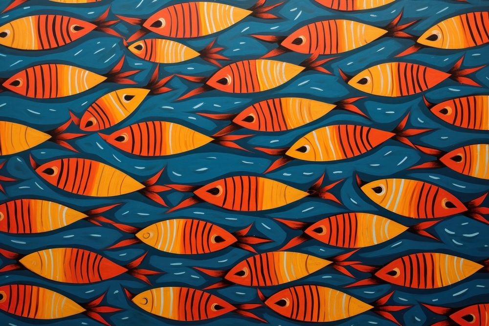 Fish pattern backgrounds repetition.