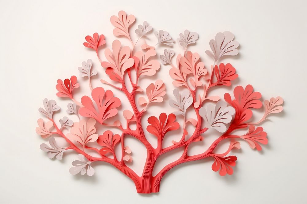 Coral art painting pattern.