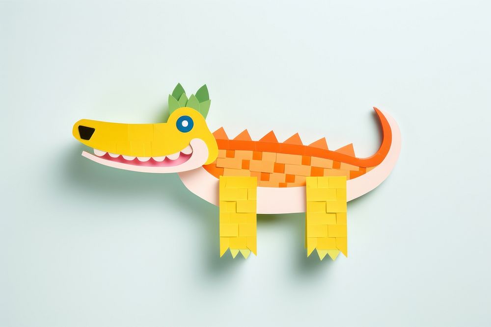 Crocodile animal art toy.
