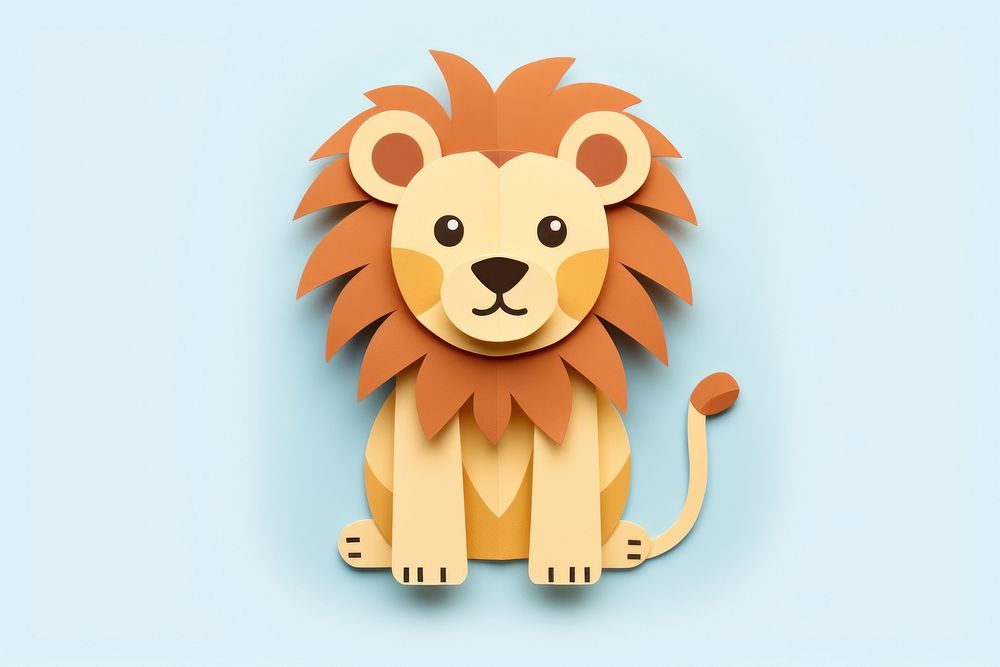 Lion mammal animal toy.