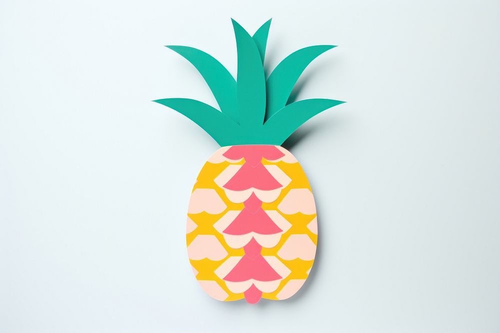 Pineapple fruit food art.