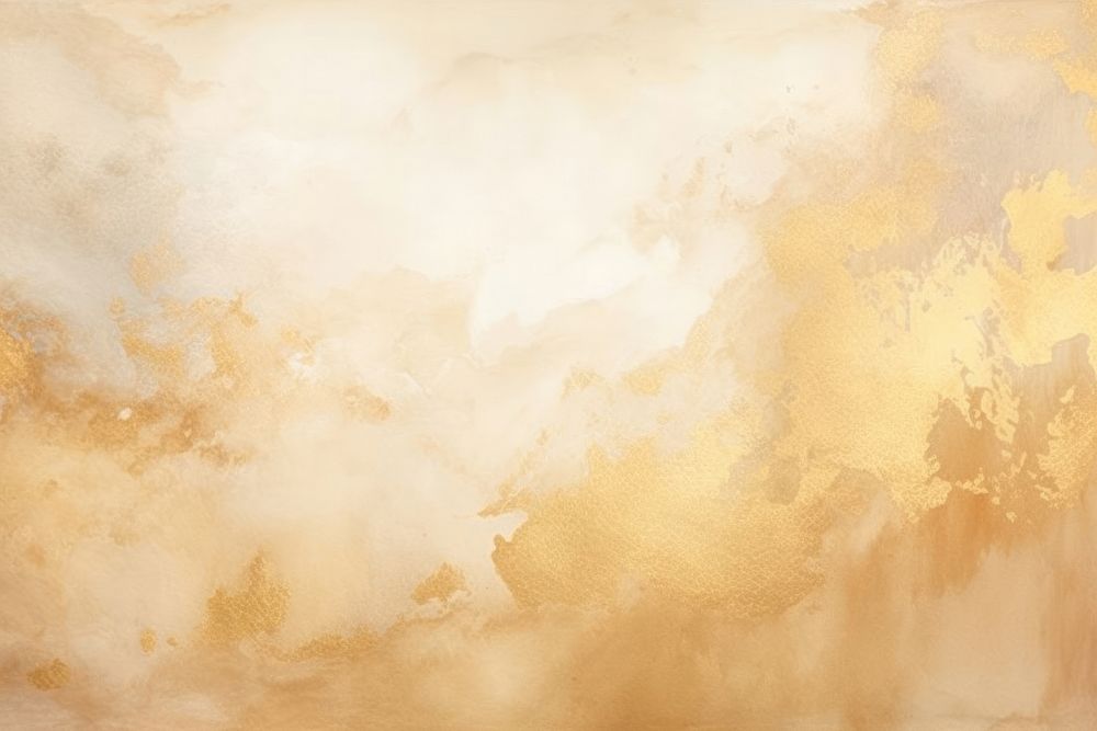 Gold watercolor gold background glitter cloud.