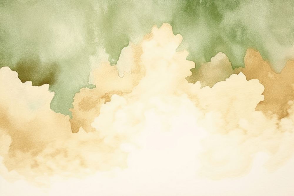 Cloud watercolor gold background pale green backgrounds.
