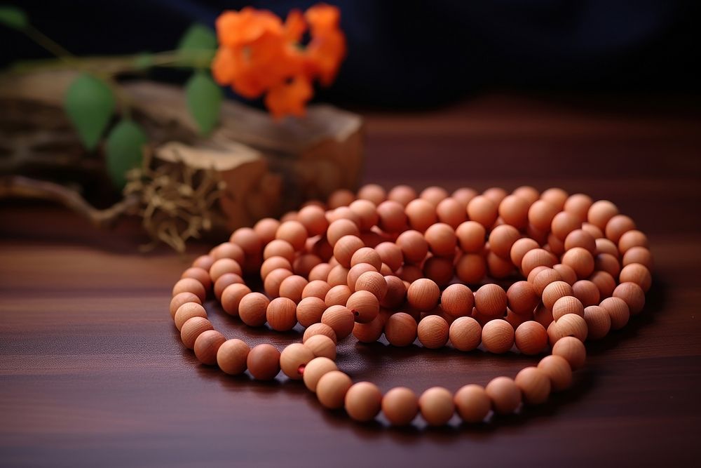 Prayer beads jewelry wood accessories.