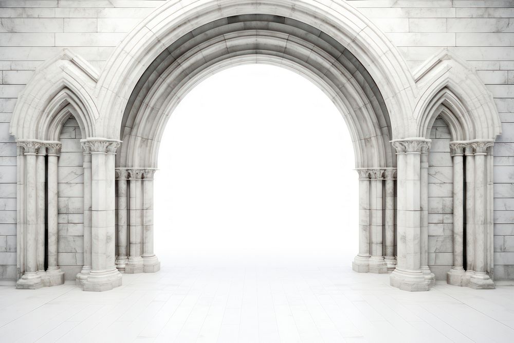 Architecture photo of a arch backgrounds spirituality monochrome.