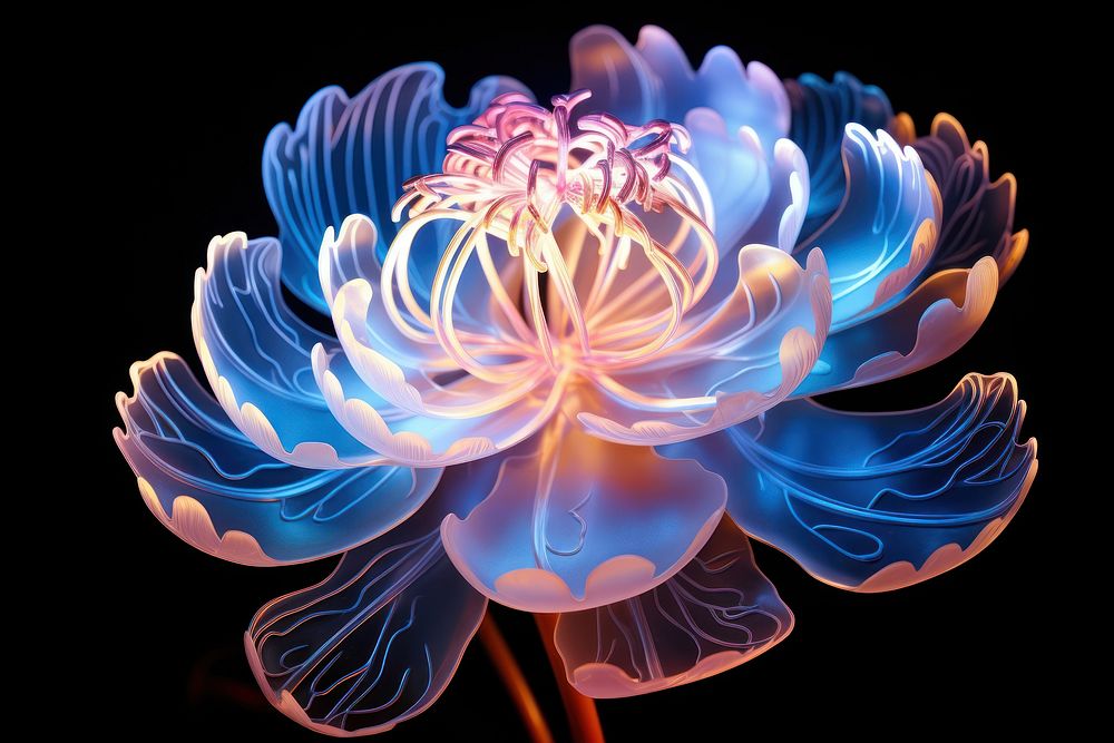 Peony jellyfish flower inflorescence.